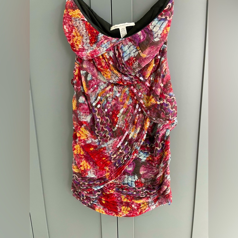 DIANE VON FURSTENBERG sequin mini dress
